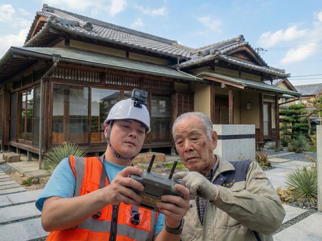 【北関東密着】防災士パパの屋根点検！修理勧誘は100%なし。最新ドローンで即確認