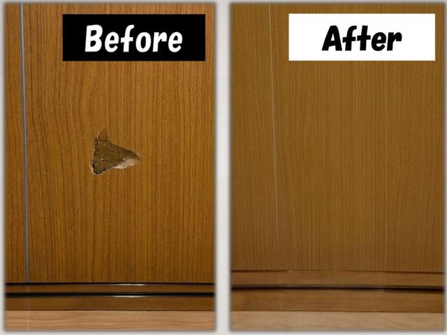【室内ドアのキズ】直します！★見積無料★時間外もご相談ください