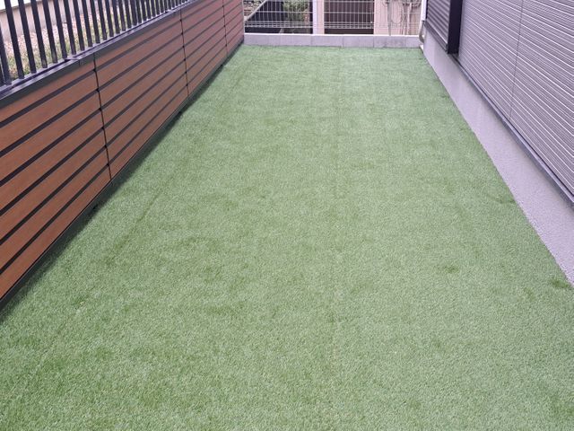 地域密着の建築、外構工事店　誠実安心のアフターフォロー　国内最高級人工芝を体感