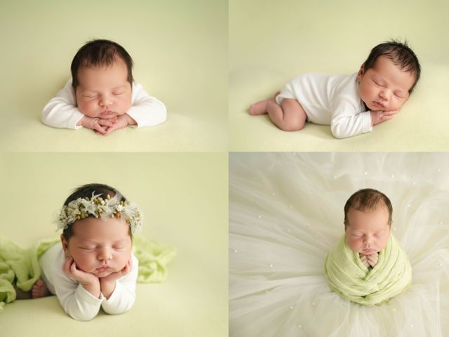 ニューボーンフォト★大人気の４ポーズ！うつ伏せ、頬杖ポーズ★おくるみも