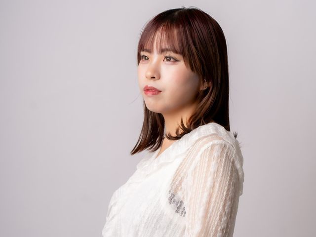 スタジオにて宣材撮影