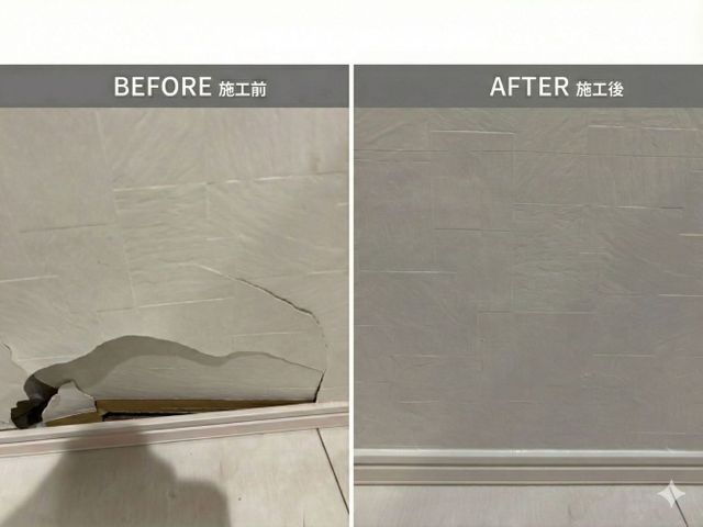 はじめての壁の穴を直したい方！にこそ安心の壁紙張替え専門店