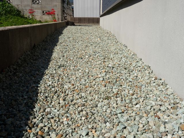 砂利敷き　駐車場などに