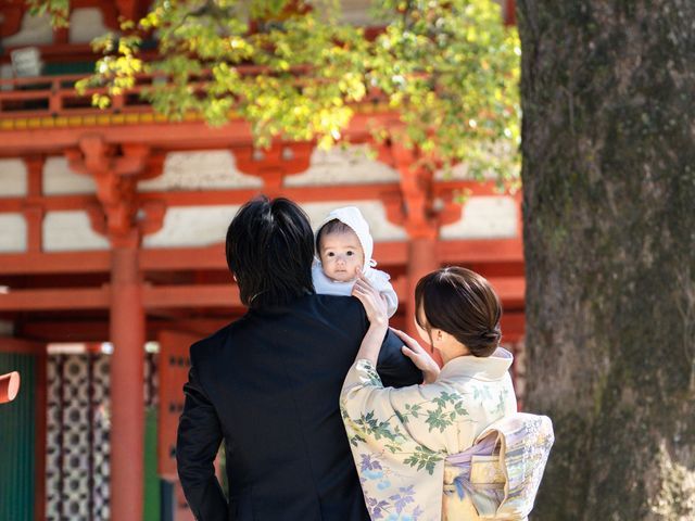 泣いても大丈夫。赤ちゃんペースのお宮参り撮影。