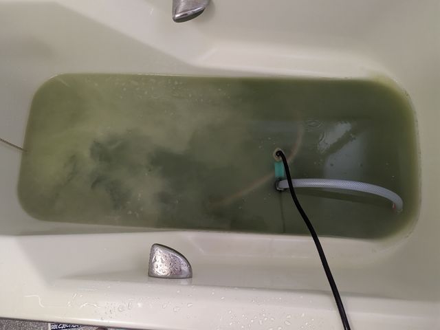 浴室追い焚き配管洗浄、追い焚き配管清掃