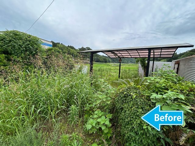 たーぼー店長が直接対応します！　　　　傾斜地から広範囲まで丁寧作業！